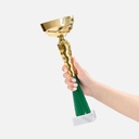 Кубок Kudos Spark, большой, зеленый для нанесения логотипа