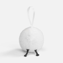 Вязаный шарик Sheeply, белый для нанесения логотипа