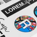 Наклейки UV-DTF Sticker Pack на заказ, L для нанесения логотипа