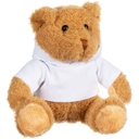 Мягкая игрушка «Мишка Cuddleton» в белом худи для нанесения логотипа