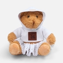 Мягкая игрушка «Мишка Cuddleton» в белом худи для нанесения логотипа