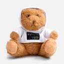 Мягкая игрушка «Мишка Cuddleton» в белом худи для нанесения логотипа