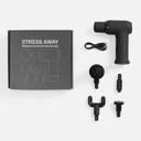 Перкуссионный массажер Stress Away, черный для нанесения логотипа