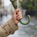 Зонт-трость Jolly Brolly, зеленый (хаки) для нанесения логотипа