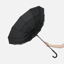 Зонт-трость Sombrella, черный для нанесения логотипа