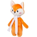 Мягкая игрушка Beastie Toys, лисенок с белым шарфом для нанесения логотипа