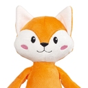 Мягкая игрушка Beastie Toys, лисенок с белым шарфом для нанесения логотипа