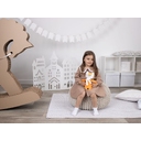 Мягкая игрушка Beastie Toys, лисенок с белым шарфом для нанесения логотипа
