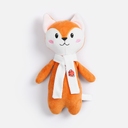 Мягкая игрушка Beastie Toys, лисенок с белым шарфом для нанесения логотипа