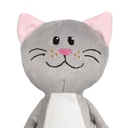 Мягкая игрушка Beastie Toys, котик с белым шарфом для нанесения логотипа