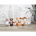 Мягкая игрушка Beastie Toys, котик с белым шарфом для нанесения логотипа