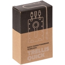 Аккумулятор с быстрой зарядкой Trellis Quick 10000 мАч, синий для нанесения логотипа