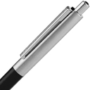 Ручка шариковая Senator Point Metal, ver.2, черная для нанесения логотипа