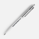 Ручка шариковая Senator Point Metal, ver.2, белая для нанесения логотипа