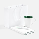 Набор White Shall Simple, зеленый для нанесения логотипа