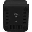 Беспроводное зарядное устройство с быстрой зарядкой Overtop, черное для нанесения логотипа