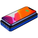 Аккумулятор с беспроводной зарядкой Holiday Maker Wireless, 10000 мАч, синий для нанесения логотипа