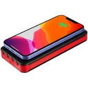 Аккумулятор с беспроводной зарядкой Holiday Maker Wireless, 10000 мАч, красный для нанесения логотипа