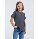 Футболка детская T-Bolka Kids, темно-серая (графит), 6 лет для нанесения логотипа