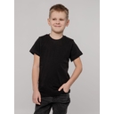 Футболка детская T-Bolka Kids, черная, 6 лет для нанесения логотипа