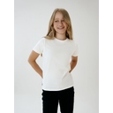 Футболка детская T-Bolka Kids, белая (теплый оттенок), 8 лет для нанесения логотипа
