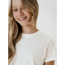 Футболка детская T-Bolka Kids, белая (теплый оттенок), 8 лет для нанесения логотипа