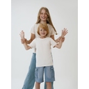 Футболка детская T-Bolka Kids, молочно-белая, 6 лет для нанесения логотипа