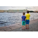 Футболка детская T-Bolka Kids, желтая, 8 лет для нанесения логотипа
