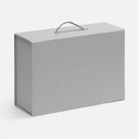 Коробка складная New Case Fold, серая для нанесения логотипа
