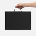 Коробка складная New Case Fold, черная для нанесения логотипа