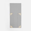 Коробка складная Quadra Fold, серая для нанесения логотипа