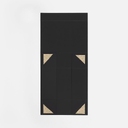 Коробка складная Quadra Fold, черная для нанесения логотипа