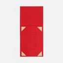 Коробка складная Quadra Fold, красная для нанесения логотипа