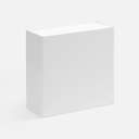 Коробка складная Quadra Fold, белая для нанесения логотипа