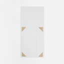 Коробка складная Quadra Fold, белая для нанесения логотипа