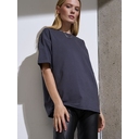 Футболка Oversize Premium, темно-серая (антрацит), размер S для нанесения логотипа