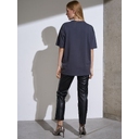 Футболка Oversize Premium, темно-серая (антрацит), размер S для нанесения логотипа