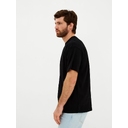 Футболка Oversize Premium, черная, размер S для нанесения логотипа