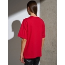 Футболка Oversize Premium, красная, размер S для нанесения логотипа