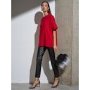 Футболка Oversize Premium, красная, размер S для нанесения логотипа