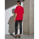 Футболка Oversize Premium, красная, размер S для нанесения логотипа