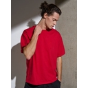Футболка Oversize Premium, красная, размер S для нанесения логотипа