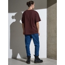 Футболка Oversize Premium, коричневая (шоколад), размер S для нанесения логотипа