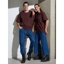 Футболка Oversize Premium, коричневая (шоколад), размер S для нанесения логотипа