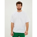Футболка Oversize Premium, белая, размер S для нанесения логотипа