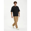 Футболка Oversize Premium 210, черная, размер S для нанесения логотипа