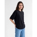 Футболка Oversize Premium 210, черная, размер S для нанесения логотипа