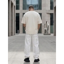 Футболка Oversize Premium 210, молочно-белая, размер S для нанесения логотипа