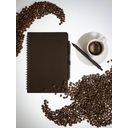 Блокнот на спирали Coffeist, коричневый для нанесения логотипа