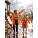 Дождевик детский RainDrop Kids, оранжевый, 8 лет (рост 118-128) для нанесения логотипа